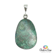 African Turquoise Sterling Silver Pendant