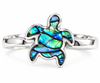 Abalone Turtle Sterling Silver Ring