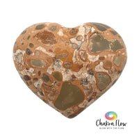 African Map Jasper Heart