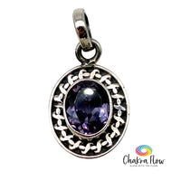 Faceted Alexandrite Sterling Silver Pendant