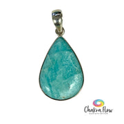 Amazonite Teardrop Sterling Silver Pendant