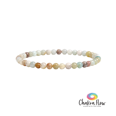 Amazonite Bracelet 4mm Round Bead