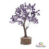 Amethyst Gem Tree on Log
