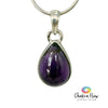 Amethyst Sterling Silver Teardrop Pendant