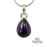Amethyst Sterling Silver Teardrop Pendant