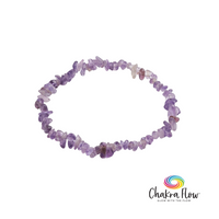 Amethyst Chip Bracelet