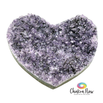 Amethyst Cluster Heart