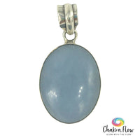 Angelite Sterling Silver Pendant