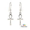 Ankh Sterling Silver Earrings