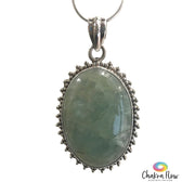 Aquamarine Sterling Silver Pendant