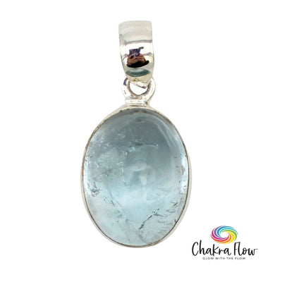 Aquamarine Sterling Silver Pendant