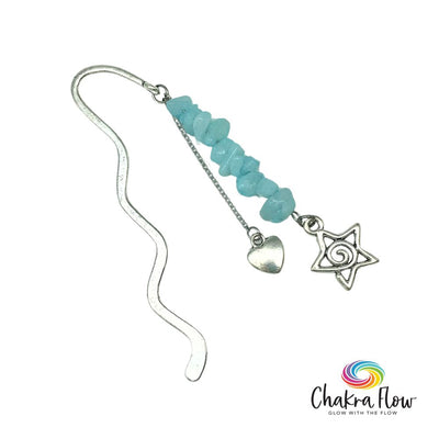 Aquamarine & Star Bookmark