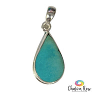 Arizona Turquoise Teardrop Sterling Silver Pendant