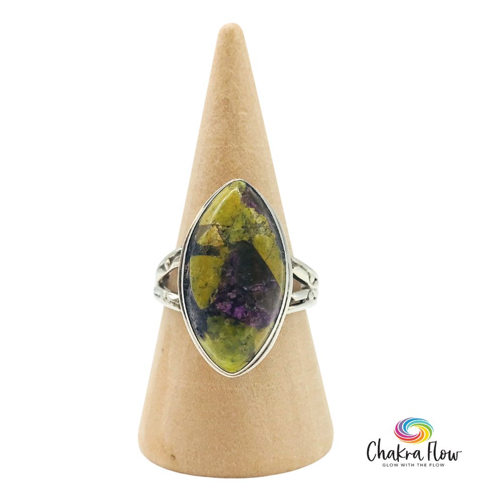 Atlantasite Sterling Silver Ring Size 8