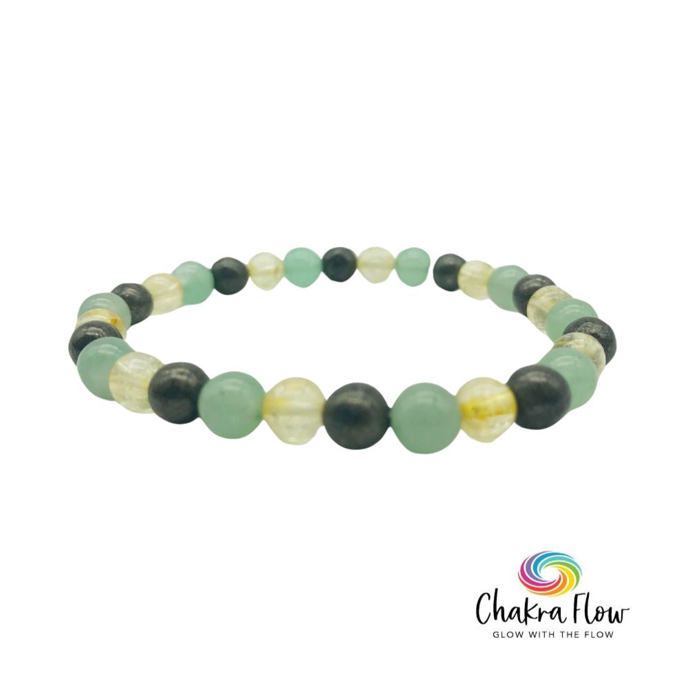 Aventurine, Citrine & Pyrite Prosperity Bracelet