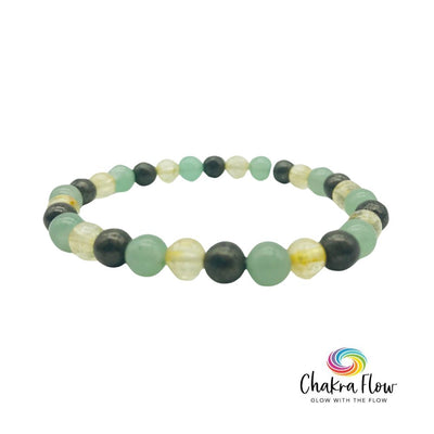 Aventurine, Citrine & Pyrite Prosperity Bracelet