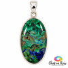 Azurite Malachite Sterling Silver Pendant
