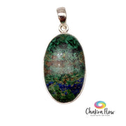 Azurite Malachite Sterling Silver Pendant