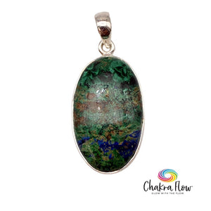 Azurite Malachite Sterling Silver Pendant