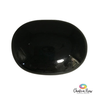 Black Obsidian Palm Stone