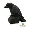 3" Black Obsidian Raven