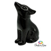 Black Obsidian Wolf Figurine