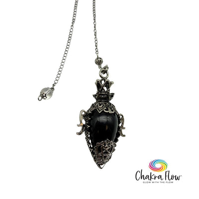 Black Onyx Ornate Pendulum