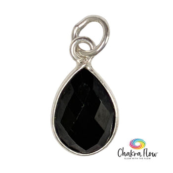 Black Spinel Teardrop Pendant