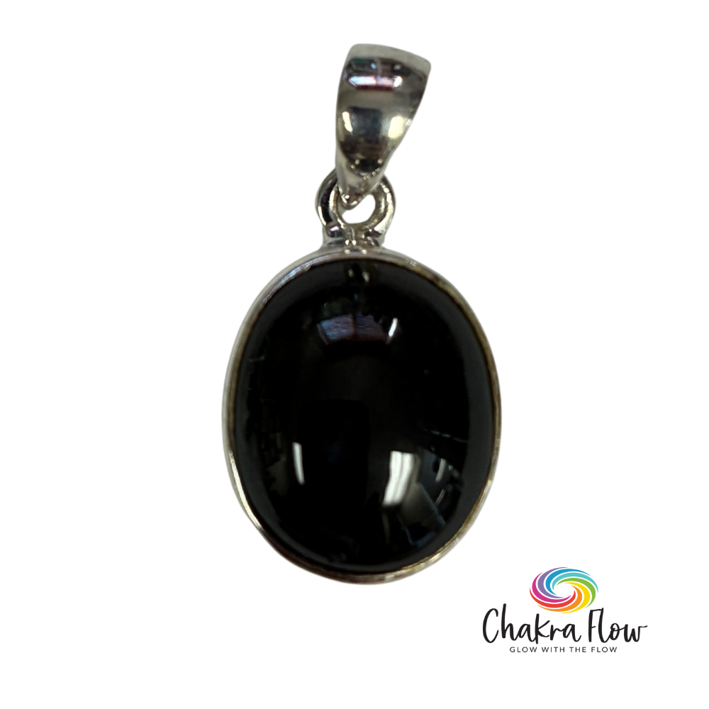 Black Star Ruby Sterling Silver Pendant