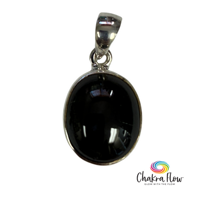 Black Star Ruby Sterling Silver Pendant