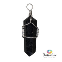 Black Tourmaline Wire Wrapped Pendant