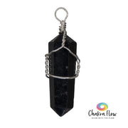 Black Tourmaline Wire Wrapped Pendant
