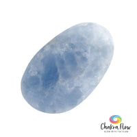 Blue Calcite Palm Stone