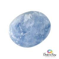 Blue Calcite Palm Stone