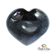 Blue Goldstone Heart