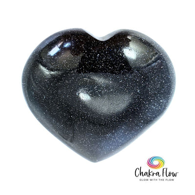 Blue Goldstone Heart