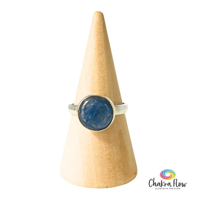 Blue Kyanite Sterling Silver Ring Size 6