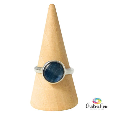 Blue Kyanite Sterling Silver Ring Size 8