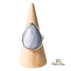 Blue Lace Agate Sterling Silver Ring Size 6