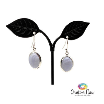 Blue Lace Agate Earrings