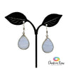 Blue Lace Agate Sterling Silver Earrings