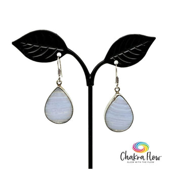 Blue Lace Agate Earrings
