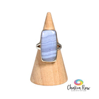 Blue Lace Agate Sterling Silver Ring 