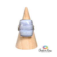 Blue Lace Agate Sterling Silver Ring