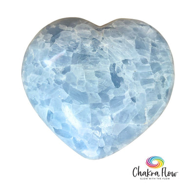 Large Blue Calcite Heart