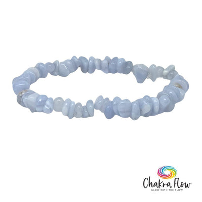 Blue Lace Agate Chips Bracelet