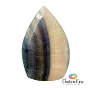 Blue-White Fluorite Free Form