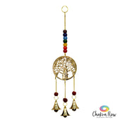 Brass Tree Chakra Bells