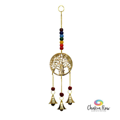 Brass Tree Chakra Bells