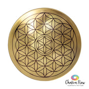 Brass Engraved Plate - Flower of Life